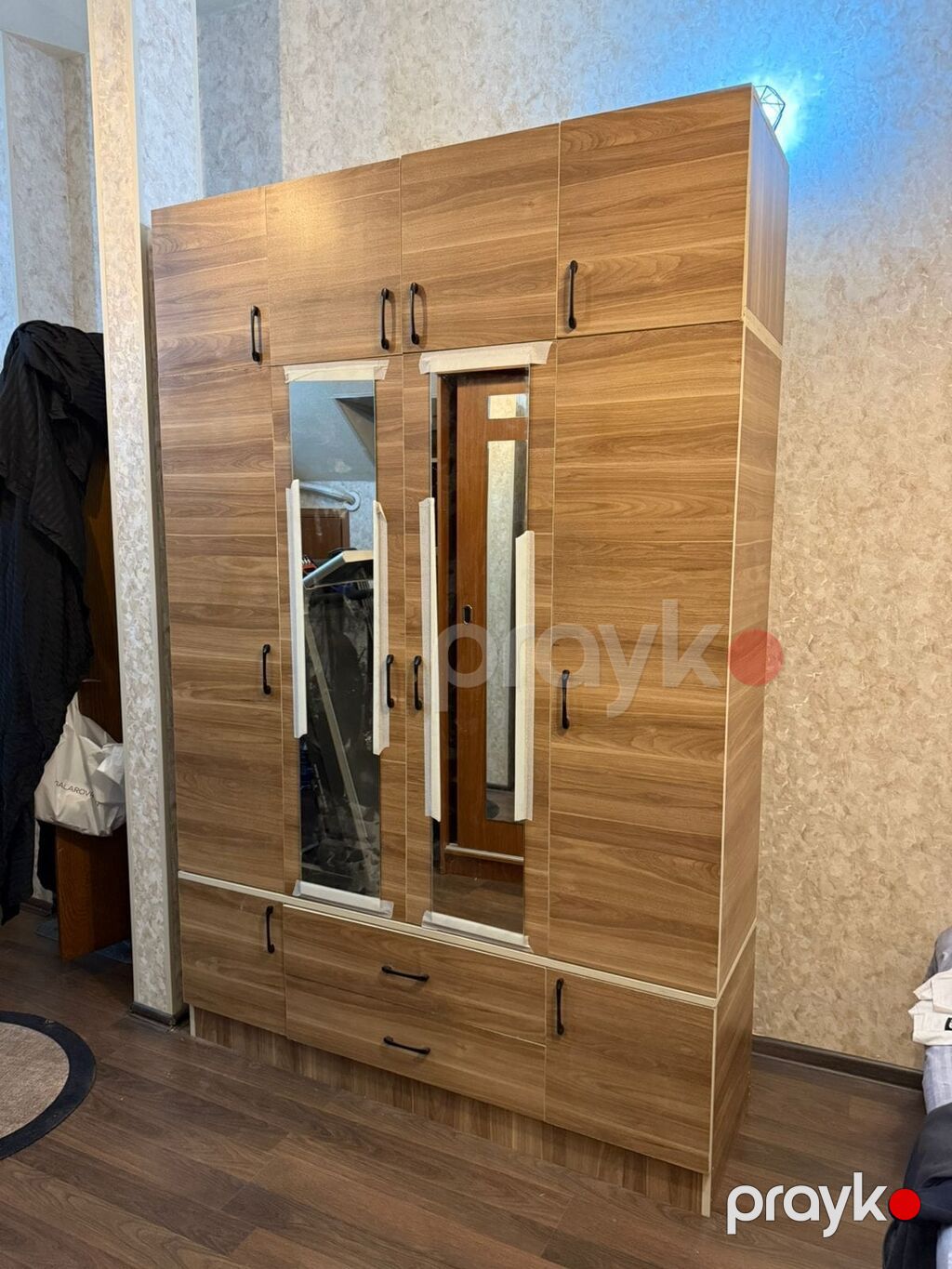 Məhsul: 4 qapılı şkaf (İlksimay Mebel) - Material: Tam laminat — Şkaflar, Bakı (4)