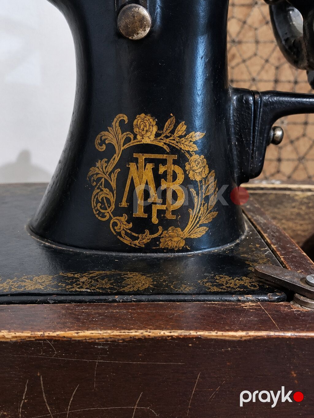 Antik mexaniki tikiş maşını – “MB” monoqramlı ПМЗ - Klassik tökmə — Digər, Bakı (2)