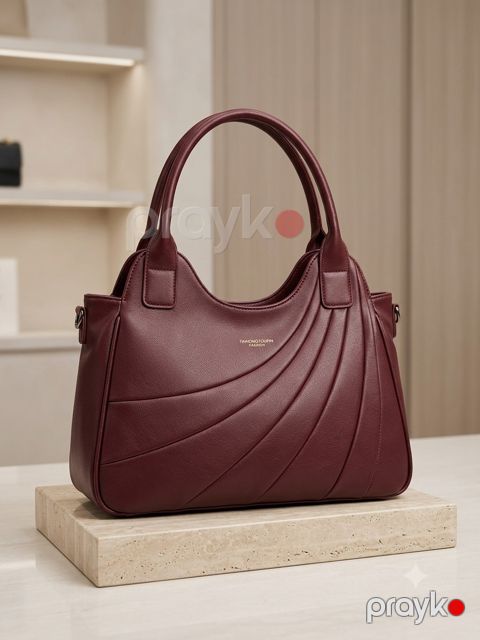 Çiyin çantası qadınlar üçün AB25, bordo, eko dəri, 12x32 sm — Bakı