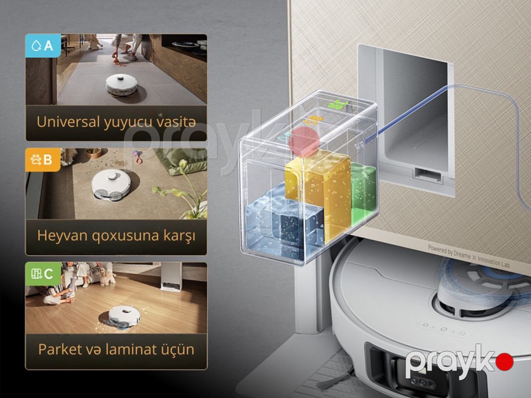 Robot-tozsoran Dreame Matrix 10 Pro ağ — Ev texnikası, Bakı (3)