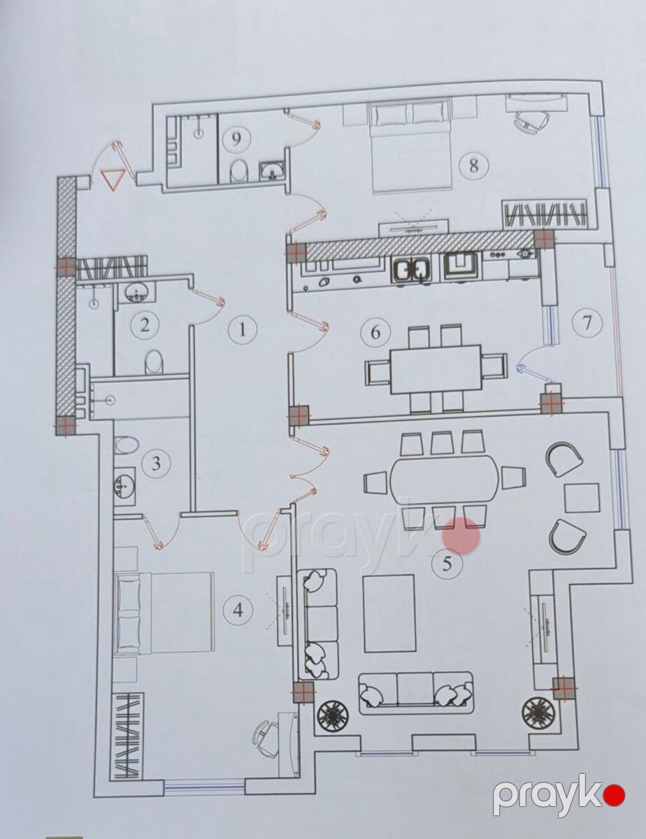 Satılır 3 otaqlı yeni tikili 139.5 m² — Mənzil, Bakı (7)
