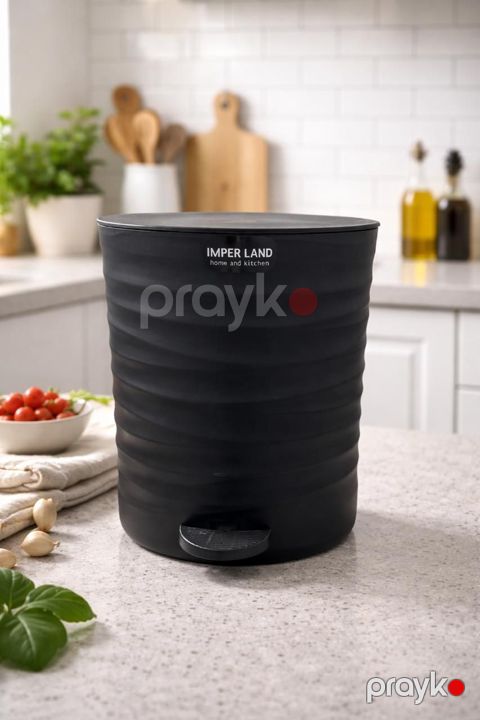 Zibil vedrəsi NP17, plastik, qara, 3 l — Bakı