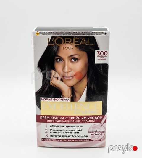 Saçlar üçün krem-boya L'Oréal Paris 300 Tünd şabalıdı, 192 ml — Bakı