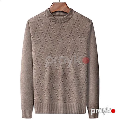 Kişilər üçün sviter 68-957, qəhvəyi, akril/yun, ölçü XXL — Bakı