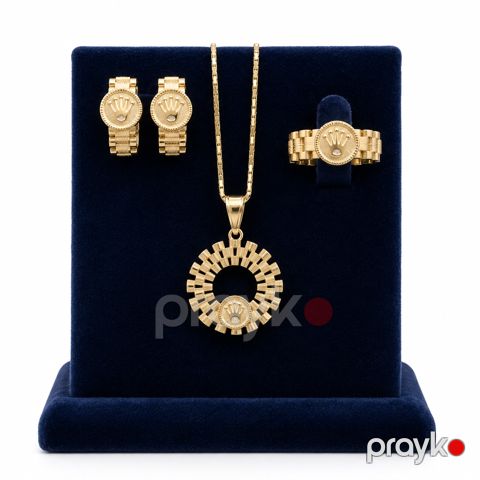 Bijuteriya dəsti boyunbağı, sırğalar və üzük Xuping Jewellery 15003_716 — Bakı