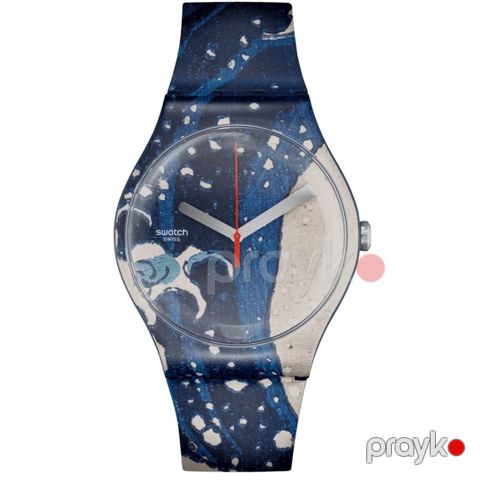 Qadın qol saatı Swatch Originals New Gent The Great Wave by Hokusai & Astrolabe SUOZ351 — Bakı