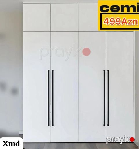 Yeni, 4 qapılı, Ağ, Açılan, Düz dolab — Digah