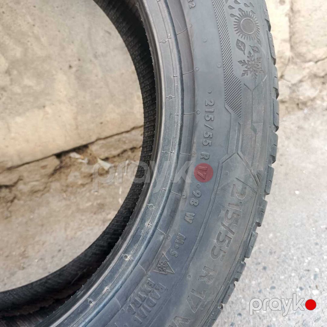 Barum Quartaris 5 şinləri 215/55 R17 — Ehtiyat hissələri və aksesuarlar, Bakı (4)
