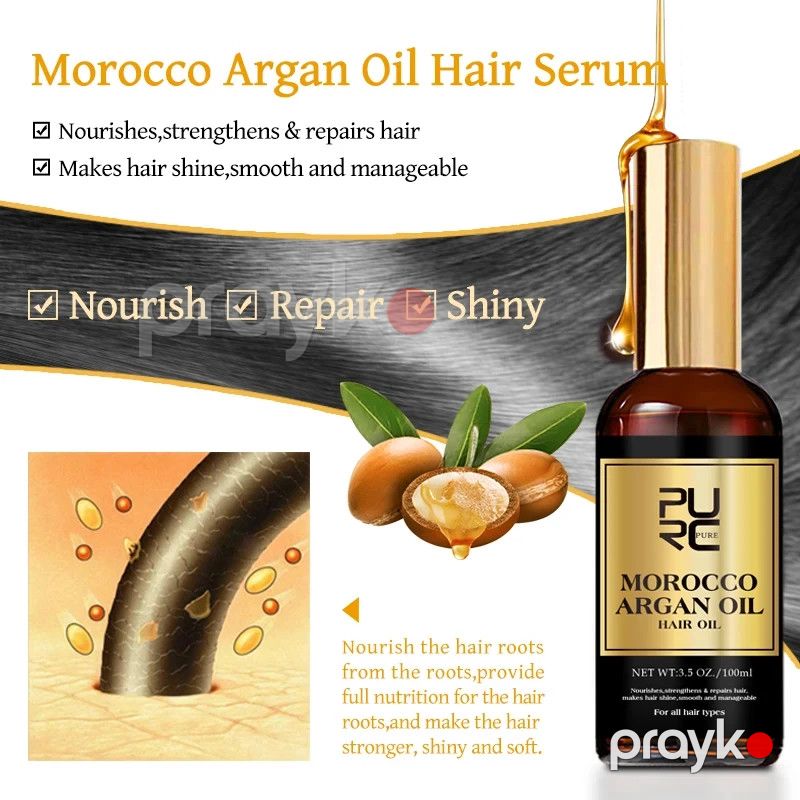 Saç yağı Purc Pure Argan Oil 100 ml — Mallar, Bakı (3)