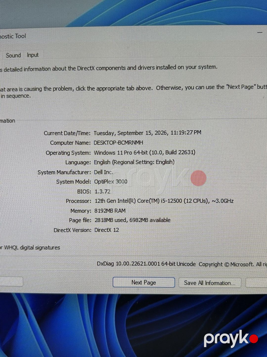 Dell OptiPlex 3000 / i5-12500 / 8GB DDR4 / 256GB NVMe SSD — Masaüstü kompüterlər, Bakı (6)