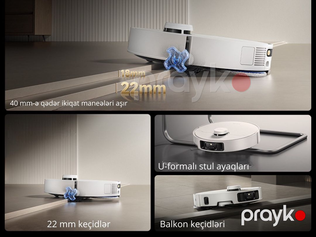 Robot-tozsoran Dreame Matrix 10 Pro ağ — Ev texnikası, Bakı (4)