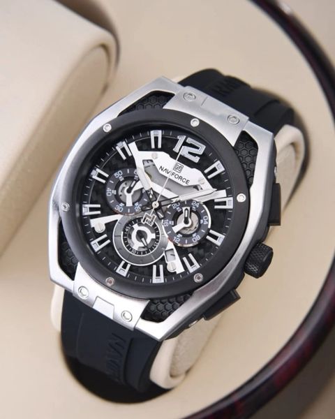 Qol saatı kişilər üçün Naviforce NF8063 Silver/Black — Bakı