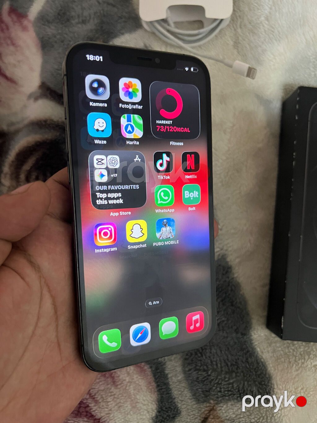 IPhone 12 Pro Max, 128 GB, Blue Titanium, Face ID — Apple iPhone, Bakı (5)