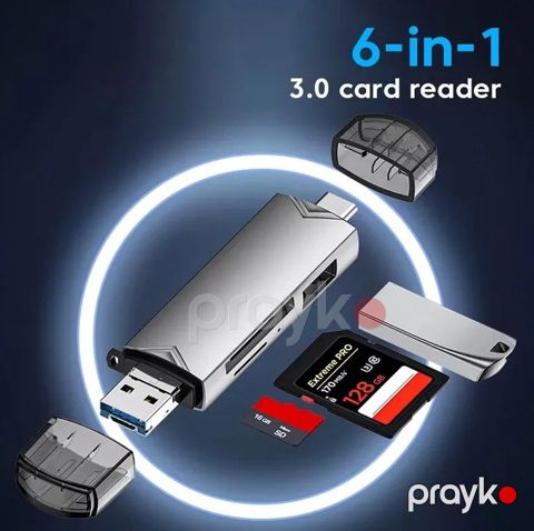 USB kart oxuyucu "6in1 USB Typec — Bakı