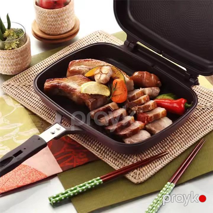İkitərəfli tava Dessini DP-36001RAX, alüminium, qara — Mallar, Bakı (2)