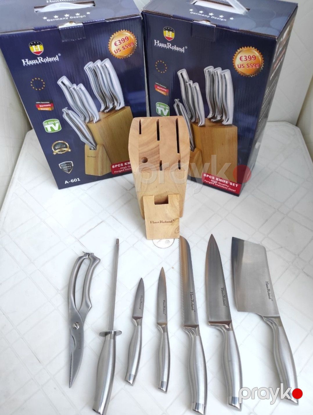 Bıçaq dəsti Haus Roland, paslanmayan polad, 8 əd 90/180/120 mm — Mallar, Bakı (2)