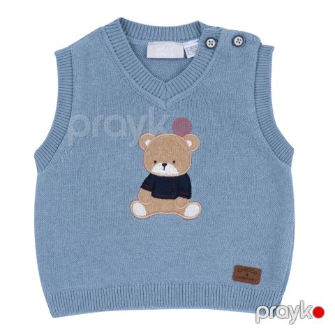 Oğlanlar üçün jilet Chicco 9102823000000-25, göy, pambıq/yun, ölçü 18 ay — Bakı
