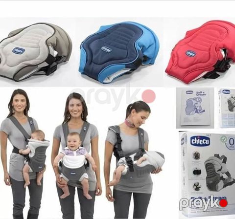 Kenquru çanta Chicco Soft & Dream, boz, 0+ — Bakı