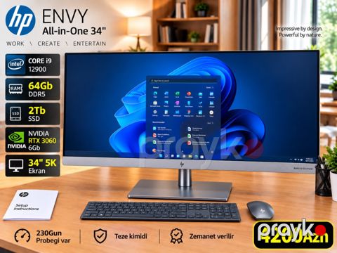 Monoblok Hp Envy 34 i9 12900 — Bakı