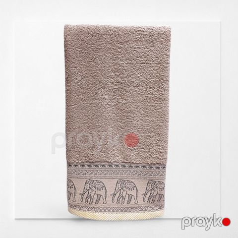 Dəsmal Elephant, pambıq, qəhvəyi, 50x90 sm — Bakı