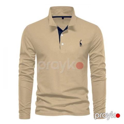 Kişilər üçün polo 57_1228, bej, pambıq, ölçü XL — Bakı