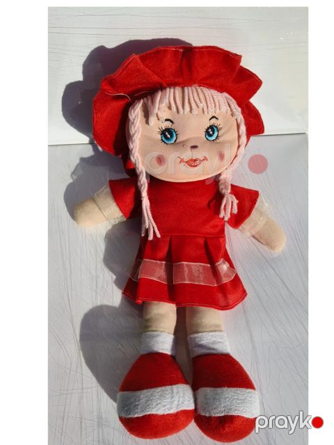 Yumşaq oyuncaq oyuncaq Kukla-5386 45 sm qırmızı Parapon — Bakı