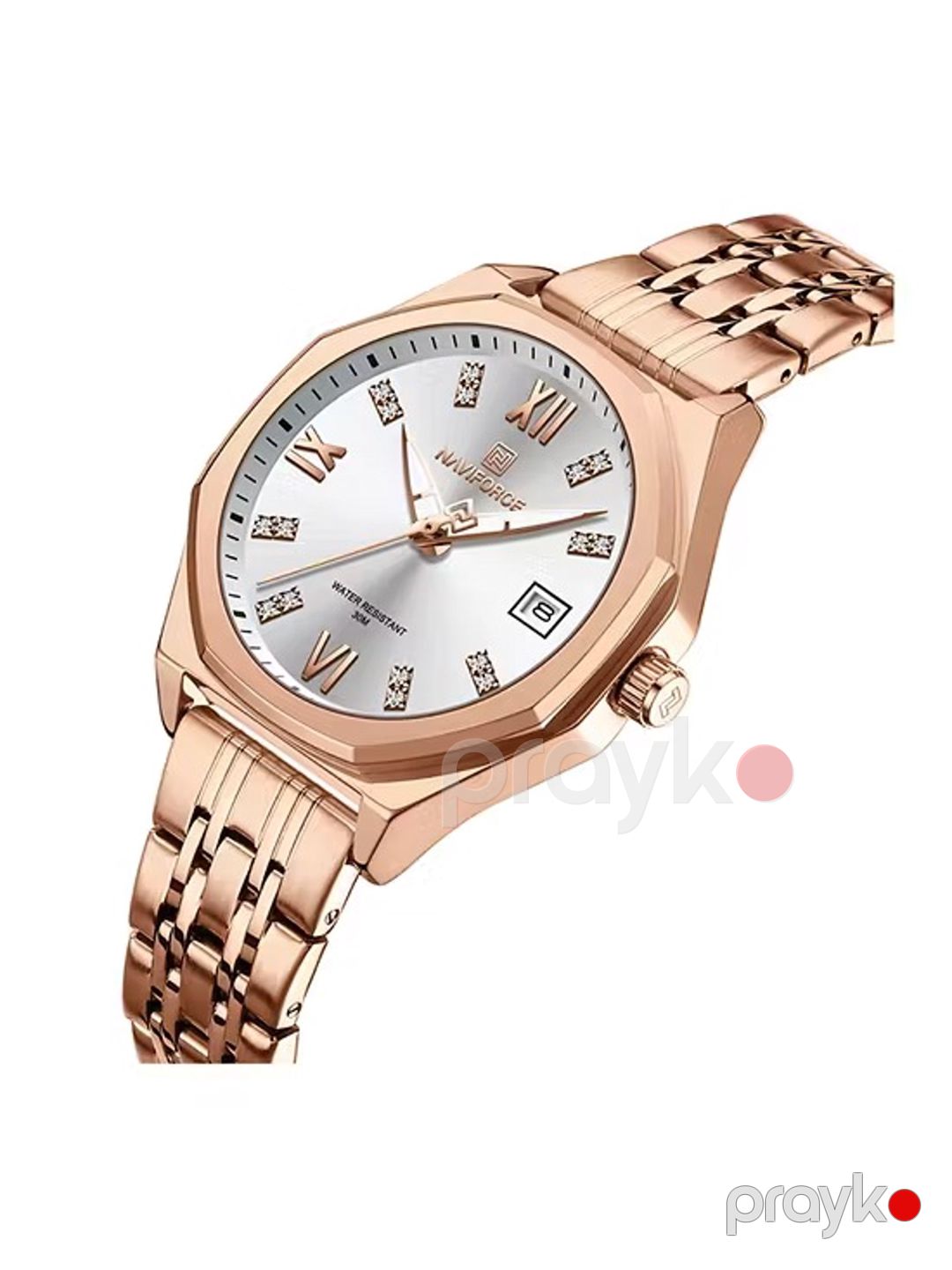 Qol saatı NaviForce NF8531 Rose Gold/White — Mallar, Bakı (2)