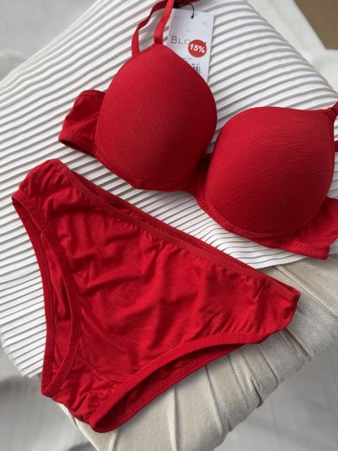 Qadın alt paltarı dəsti 0033, qırmızı, ölçü 75B — Bakı