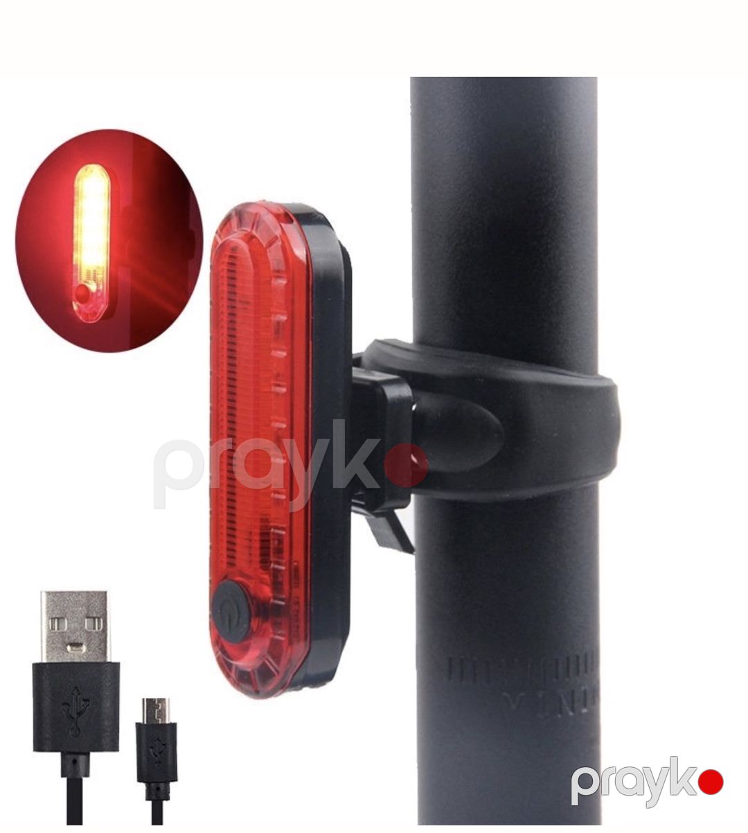 Velosiped üçün arxa stop fənər ppower97, USB ilə şarj — Mallar, Bakı (2)