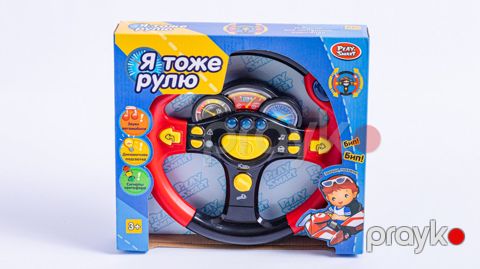 İnteraktiv oyuncaq Play Smart R77202537 sükan, 22x22 sm, qara/qırmızı, 3 + — Bakı