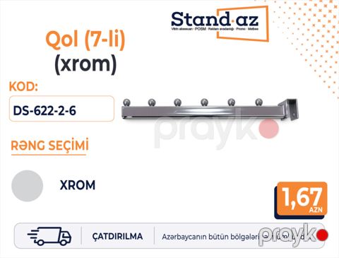 Qol profil (7-li) xrom — Bakı