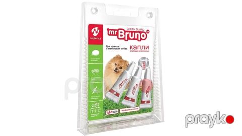 Repelent damcılar Neoterica Mr.Bruno küçüklər və xırda cinsli itlər üçün, 1 aydan, 1 əd, 1 ml — Bakı