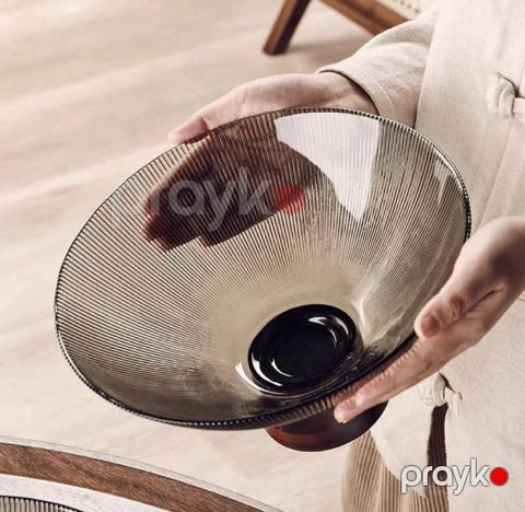 Meyvə qabı No brand Dairə Şüşə 1 əd Qara — Bakı