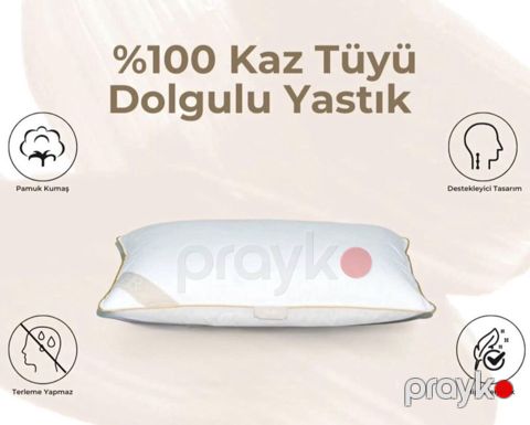 %100 qaz tüyü dolğulu yastıq - Daxili: tam qaz tüyü dolğusu – yumşaq — Bakı