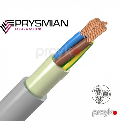 Yanmaz kabel "Prysmian 3x1.5 mm2 ttr yanmaz H05Z1Z1-F" — Bakı