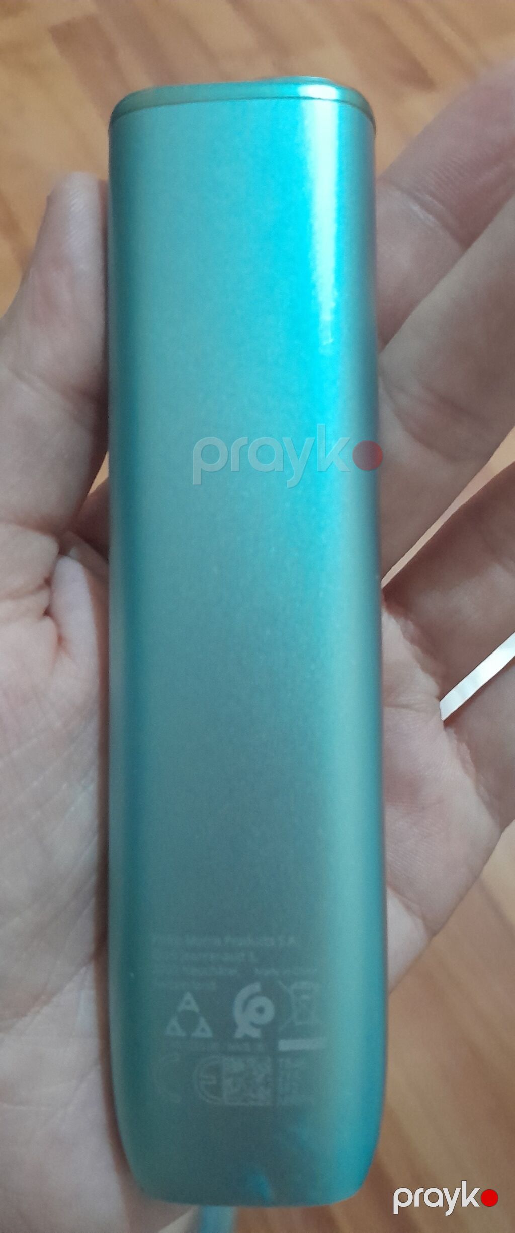 Iqos cihazı – Model M0033, firuzəyi rəng - Brend loqosu: Iqos — Elektronik siqaretlər, Bakı (2)