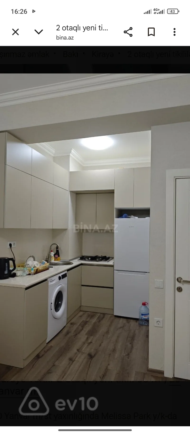 2 otaqlı mənzil, 55 m², 20 yanvar — kirayə — Mənzil, Bakı (8)