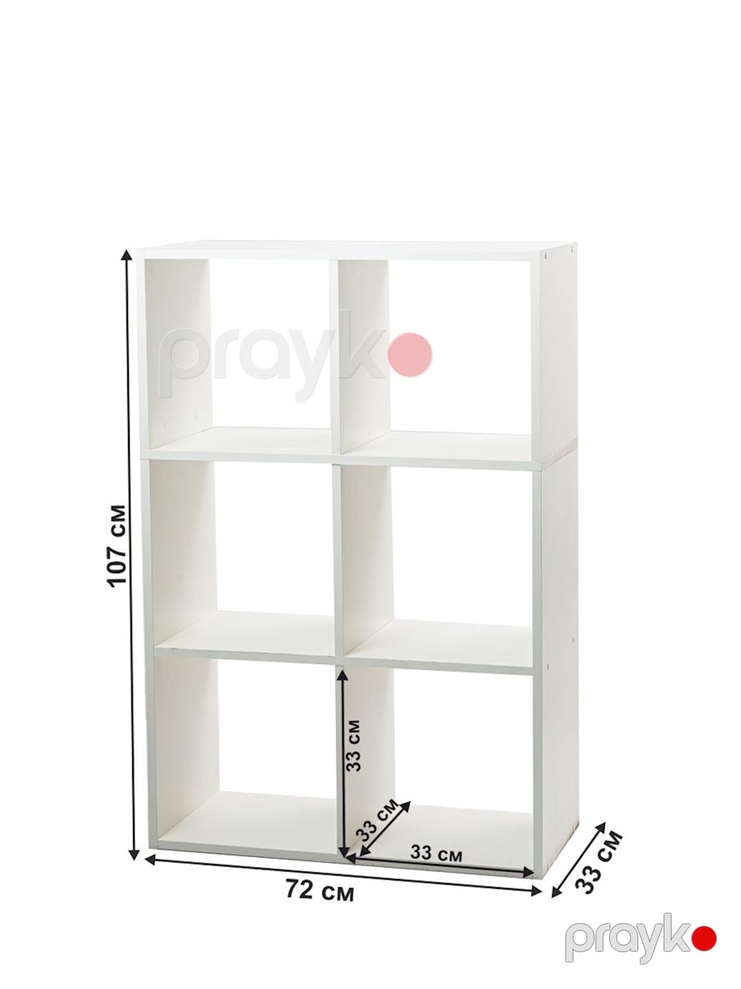 Stellaj Letta Large White, 108х33х72 sm, Ldsp, ağ — Mallar, Bakı (2)