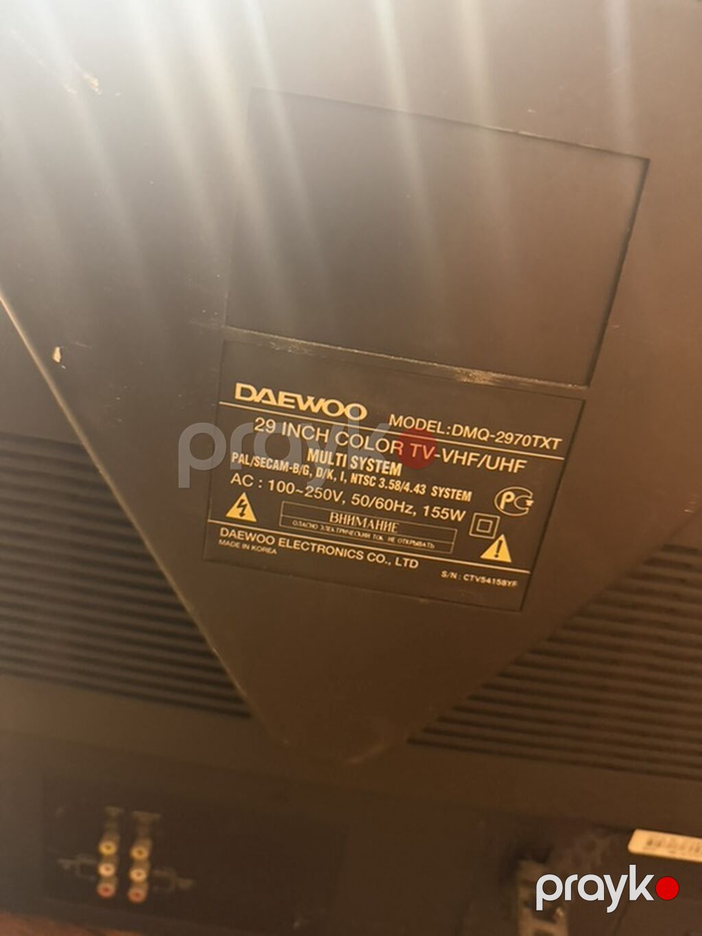 Daewoo 29” rəngli kineskop televizor (model: DMQ-2970TXT) - Ekran: 29 — Televizorlar, Bakı (2)