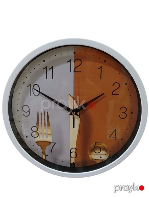 Divar saatı TBS-008, rəngbərəng, 30 sm — Bakı