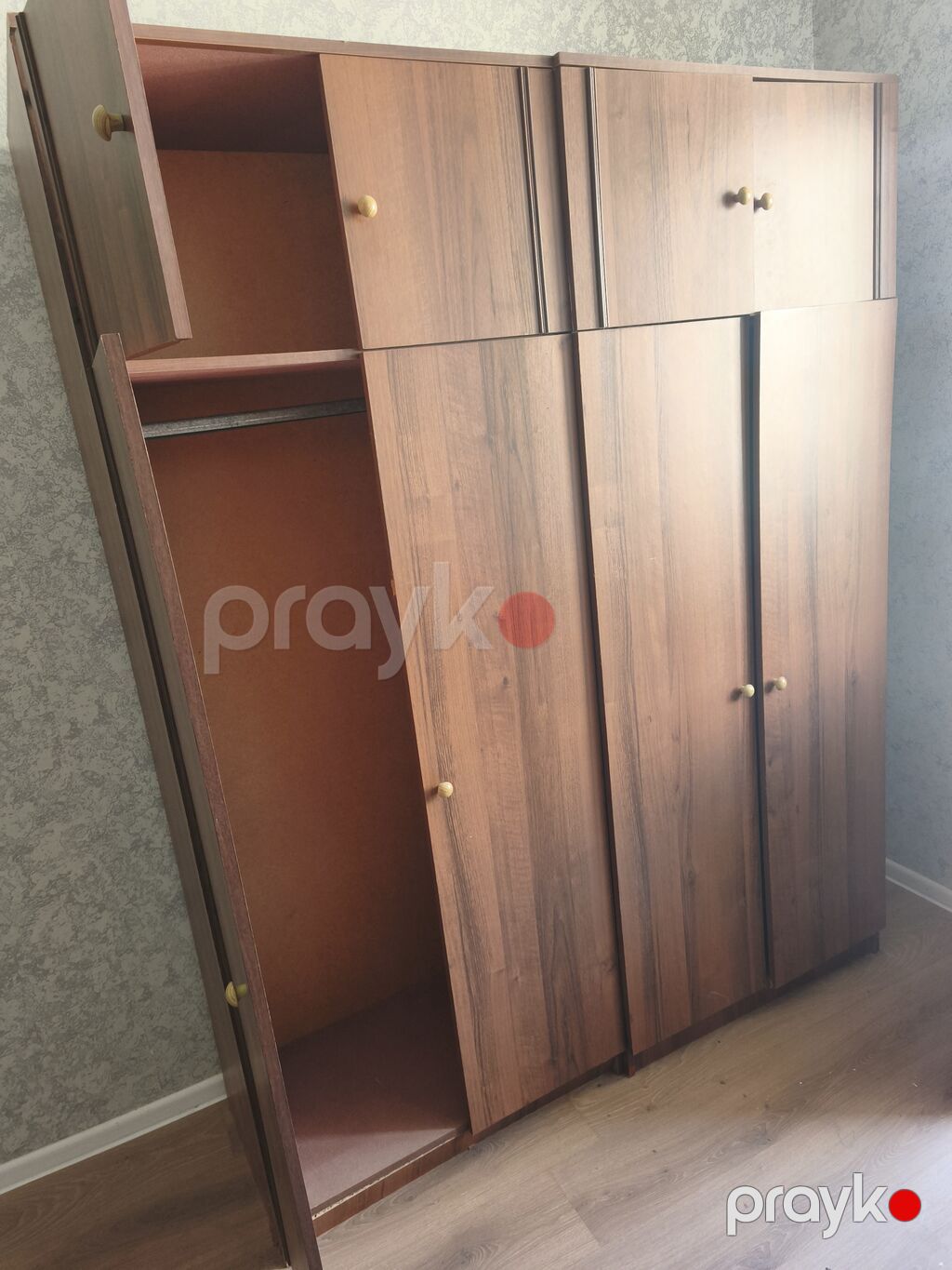 Mebel: 4 qapılı, üst dolablı geyim/saxlama şkafı Xüsusiyyətlər — Şkaflar, Saray (2)