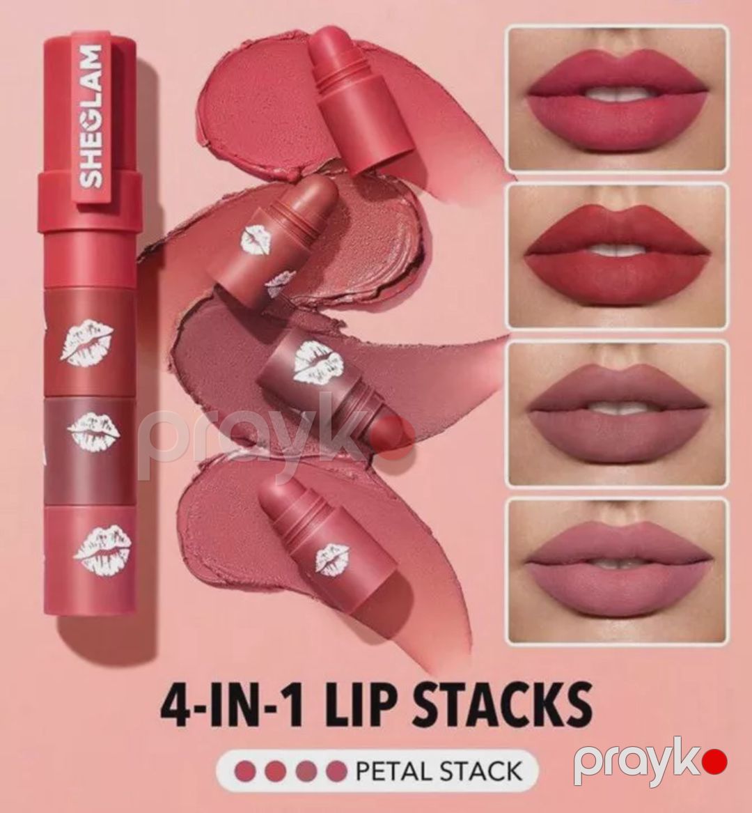 Dodaq boyası dəsti Sheglam 4-в-1 Mega Lip Stack Pink Petal — Mallar, Bakı (3)