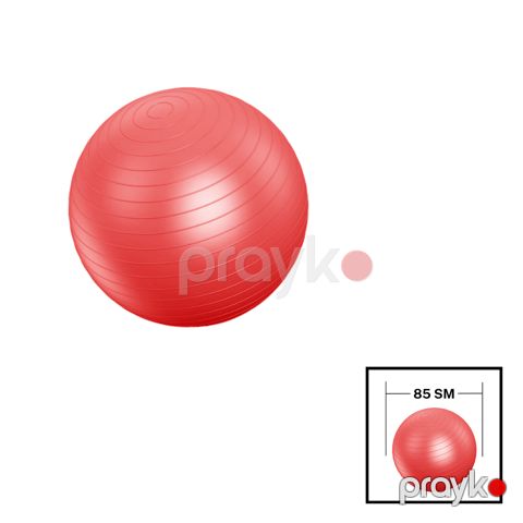 Fitnes topu Gymnic 202022000057, PVC, 85 sm, qırmızı — Bakı