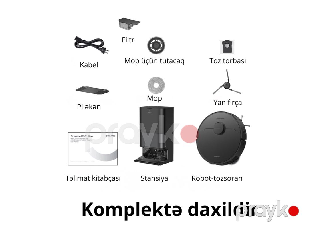 Robot-tozsoran Dreame D30 Ultra Black — Ev texnikası, Bakı (11)