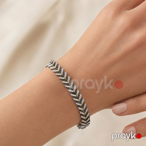 Qadınlar üçün qolbaq 66532890, paslanmayan polad — Bakı