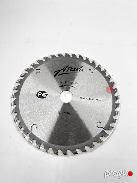 Disk mişarı Ataka 180 mm, 40 diş, 22.23 mm arbor - GH-40T — Bakı