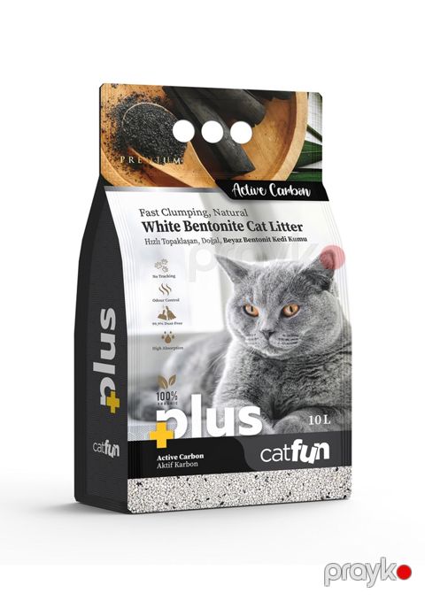 Topalaşan doldurucu pişiklər üçün CatFun Plus aktivləşdirilmiş kömür ilə 5 l - 8683655071568 — Bakı