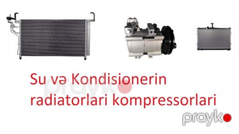 "Hyundai H1" su kondisionerin radiatorları, kompressorlar — Bakı