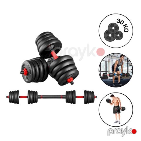 Plastik qantel-ştanq dəsti 30 kq ‎East Sport 2147/4, 15 x 15 kq — Bakı