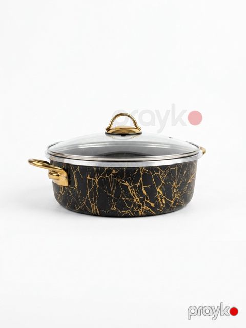 Tava, qranit, qara, 28 sm — Bakı